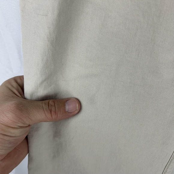 Burberry Brit Jeans Mens 34x33 Beige Stretch Denim Regular Straight Button Fly - Picture 7 of 16